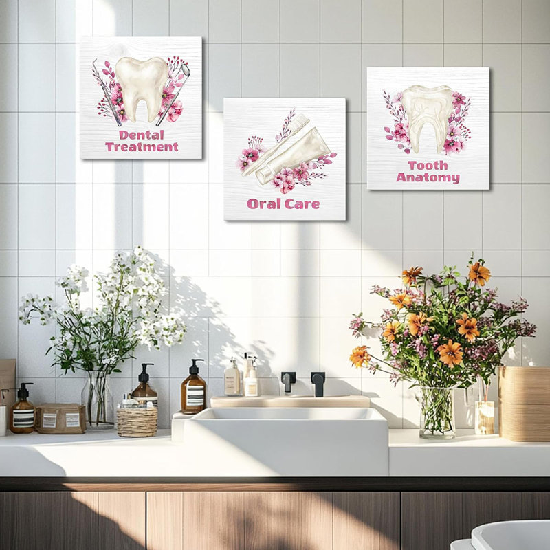 3 Piece Wrapped Canvas Wall Art