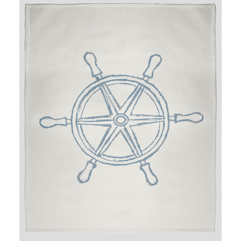 Nantucket Fleece Throw Blanket, 30" W x 40" L, Dusty Smoke, 1.75