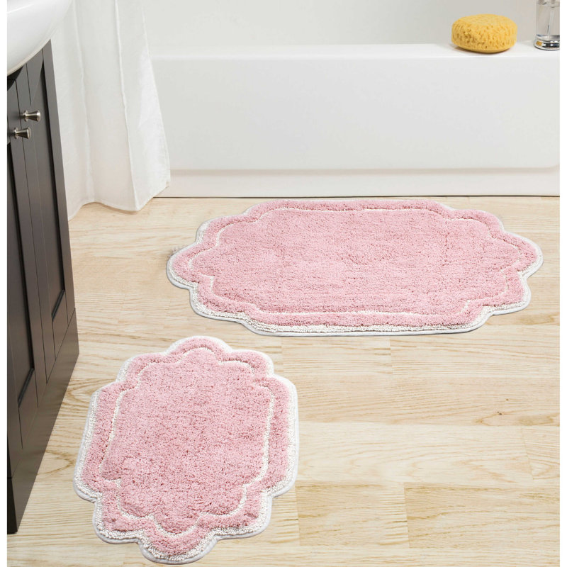 Tapis pour salle de bain Dobrinka, Rose