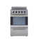 Prestige 23.5" 4 element 2.3 cu. ft. Freestanding Electric Glass Top Range with Convection Oven