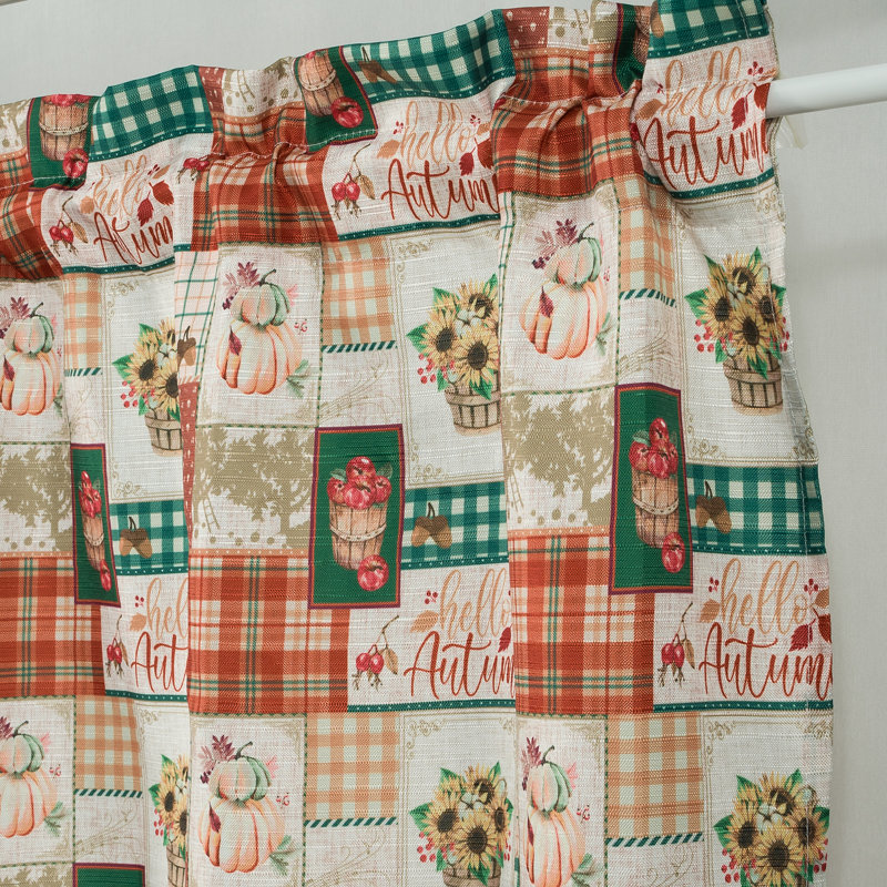 Harvest Patches Kitchen Curtain Set