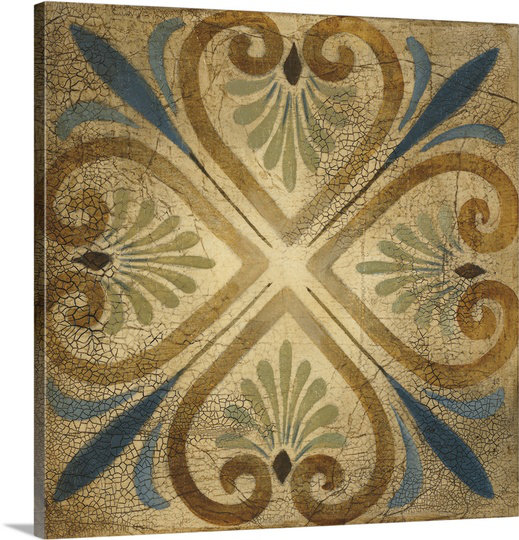 'Petite Tiles III' by Liz Jardine Painting Print on Canvas Bungalow Rose 