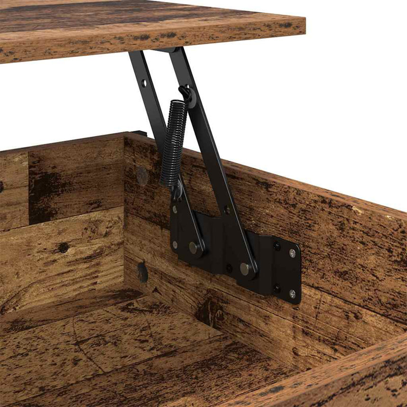Lift Top Coffee Table with Storage, Old Wood