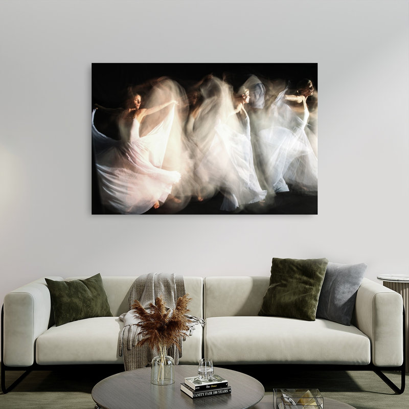 «Ethereal Dance Mouvement», impression d'art dramatique abstrait, H 40 po x l 60 po