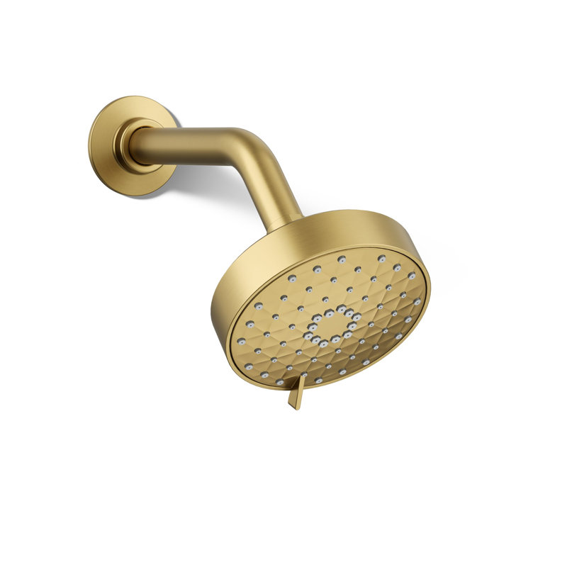 Awaken G110 1.75 Gpm Multifunction Showerhead, Vibrant Brushed Moderne Brass