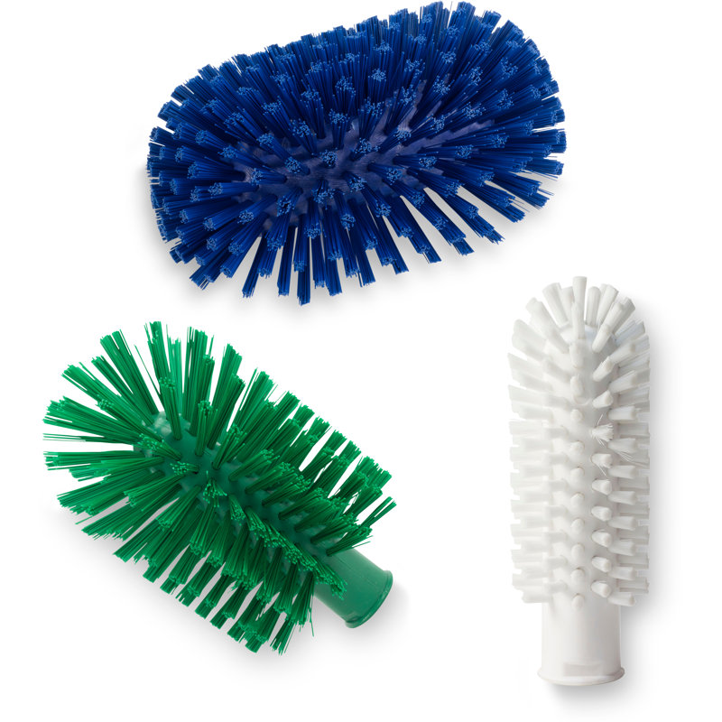 Cleaning Brushes, Dark Green, 7.10" H x 7.10" L x 4" W