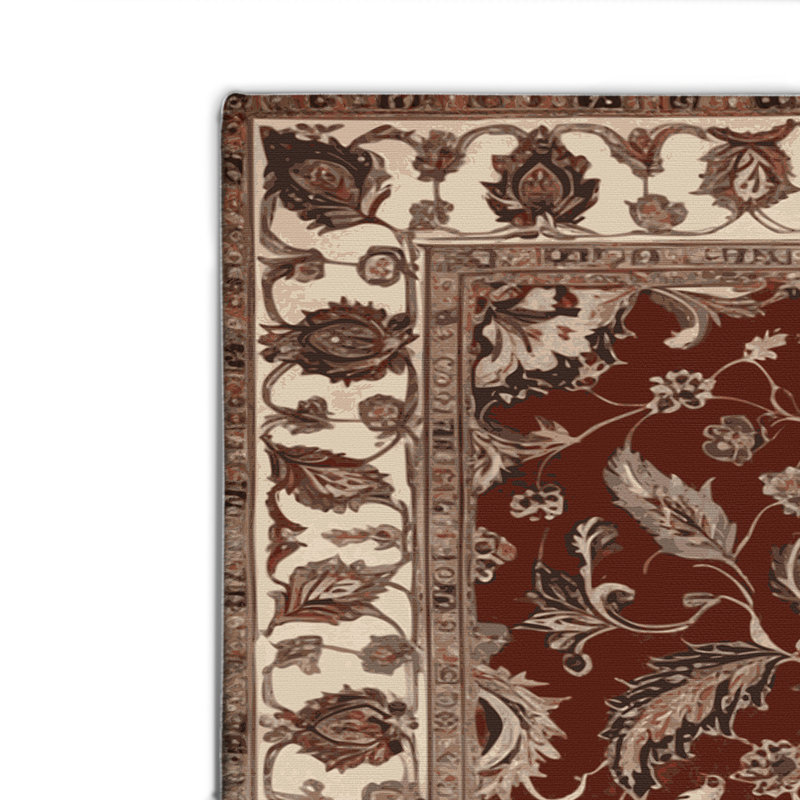 Tapis d'intérieur et d'extérieur brun Persian, Rectangulaire 2 pi x 3 pi