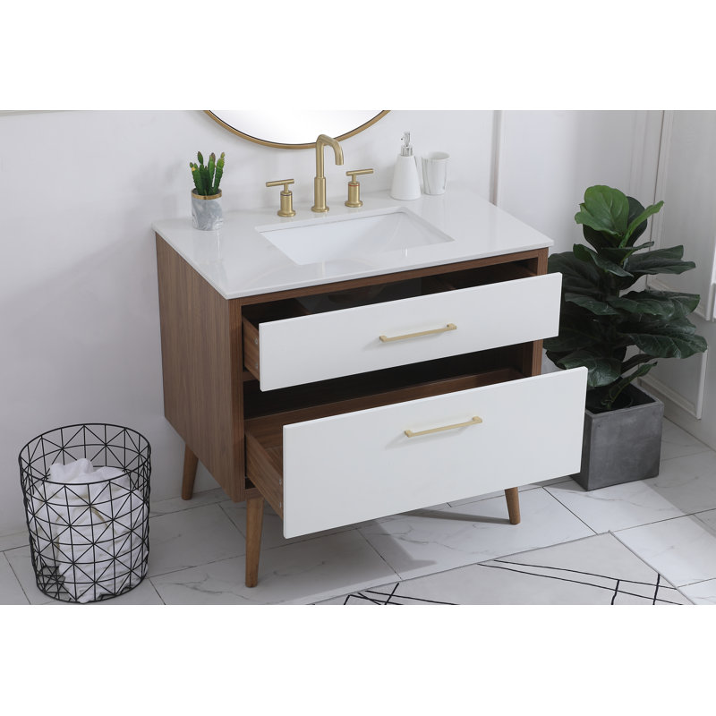 Ensemble de meuble-lavabo simple 36 po Steinfeldt, Blanc