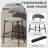 Rosibel Bar Table Set, Tempered Glass Round Dining Table And Height Bar Stools-2016329779-2017218875