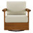 Solid Acacia Wood Swivel Patio Armchair