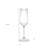 Set of Four Clear Tritan Plastic Stemmed Flute
