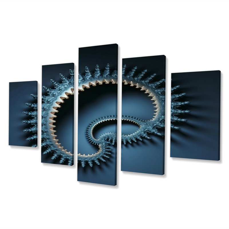 Dacorian - Fractals Wall Decor - 5 panneaux