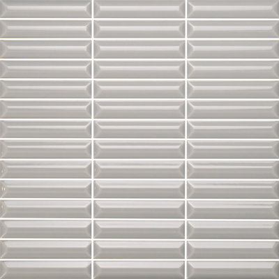 Hashi 4" x 12" Kit Kat Fluted Glossy Wall Tile