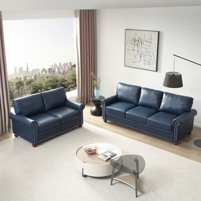 2+3 Sectional Storage Sofa With Faux Leather Upholstery