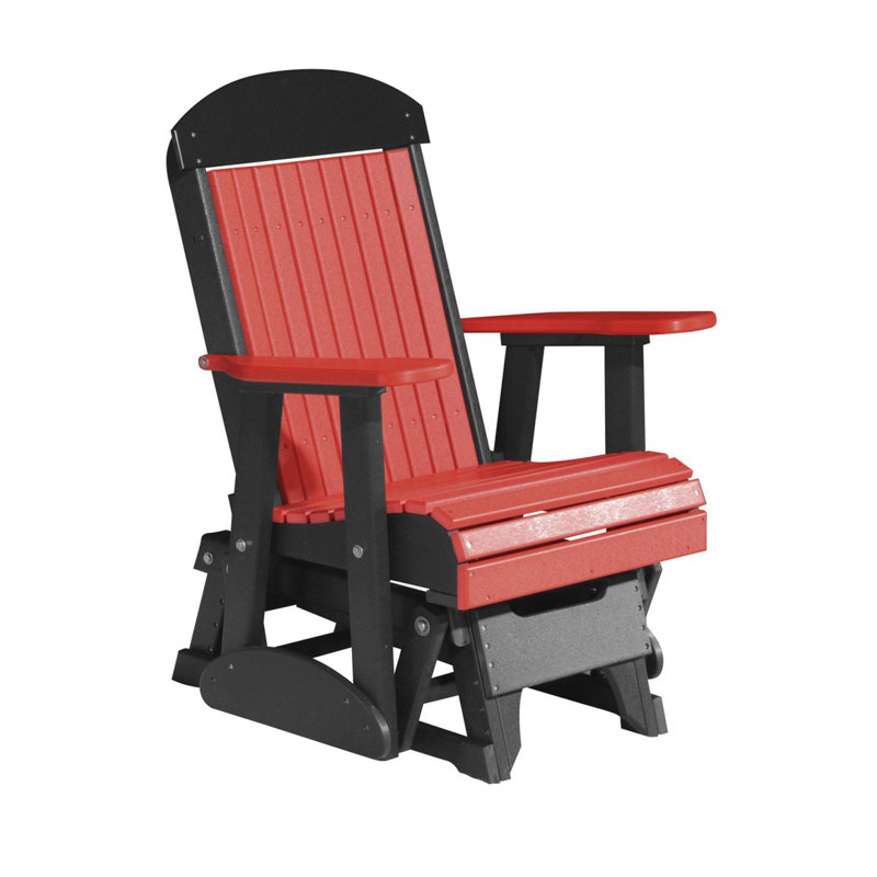 Fauteuil coulissant classique Bosom, Rouge / Noir