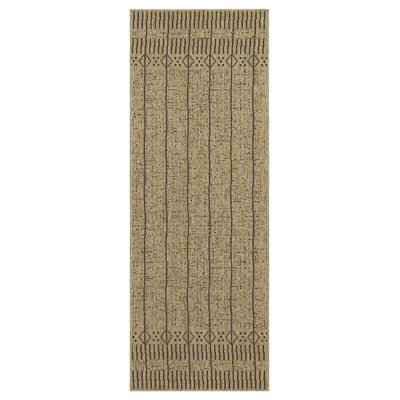 Tapis intérieur / extérieur en jute / noir Esqueda Lines