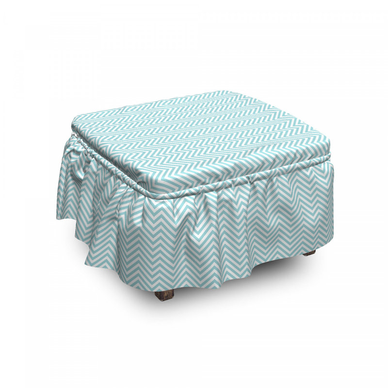 Housse pour repose-pieds à coussins carrés, Pattern 2