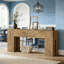 Table d'appoint rustique, console élégante en bois-124923102