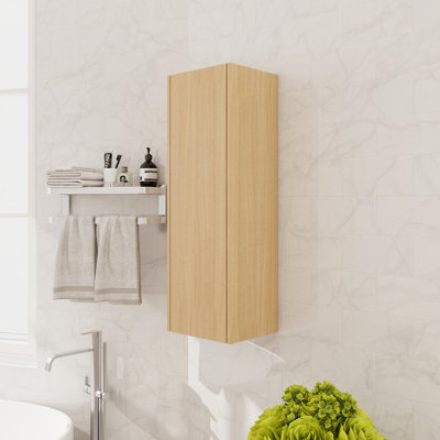 Petite armoire latérale 12 po avec porte à fermeture douce et 2 tablettes