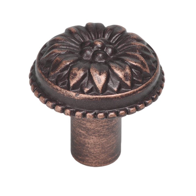 Acanthe à gros boutons style Rosette , Bronze frotté à l'huile