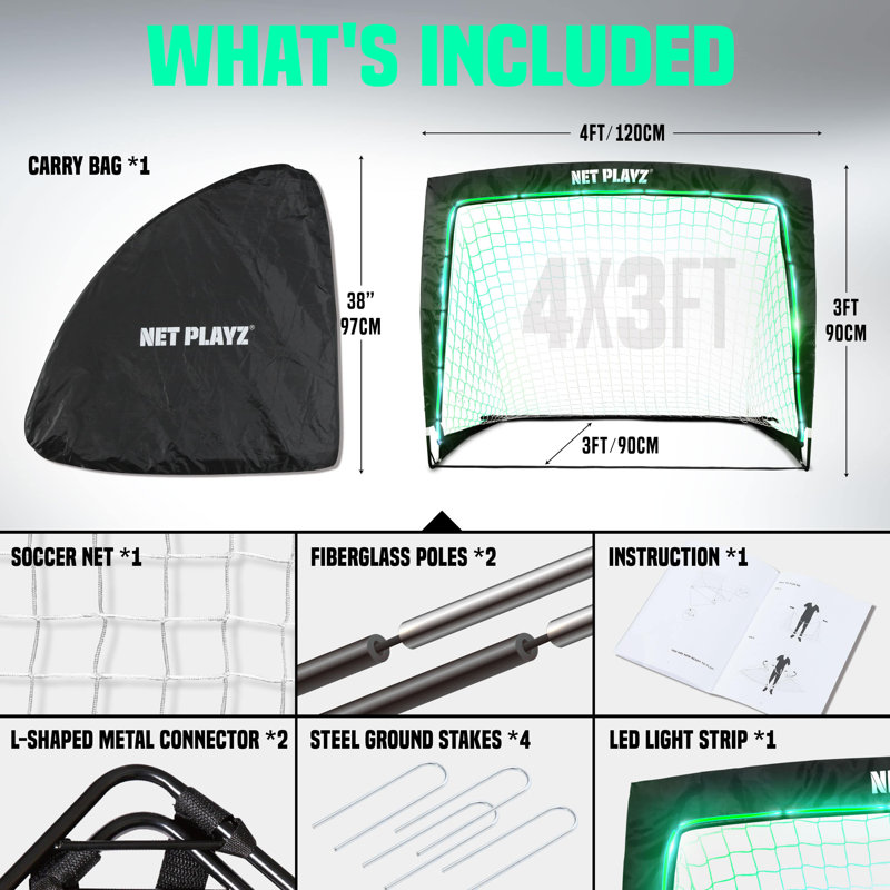 Net Playz Plastic Goal with Carrying Case