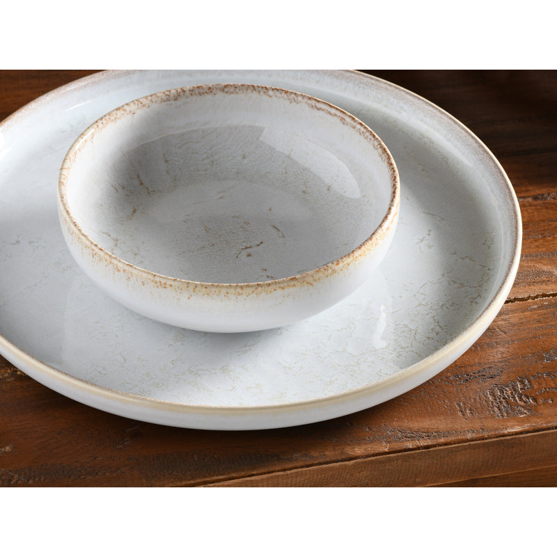 Uno Piece Stoneware Dinnerware Set - Service for 4