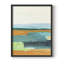 Turquoise et orange I, reproduction encadrée - bois massif-2035808482-2035808481