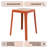 Dantoni Modern Square Stackable Plastic Stool – Indoor & Outdoor Seating, Portable Backless Chair, Patio, Kitchen, Garden, or Event Dining Stool Set of 2-1702527443