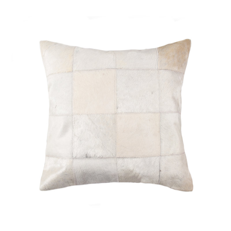 Graham Leather/Suede Throw Square Pillow Cover & Insert