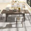 Grande table de salle à manger extensible de 71 à 106 po-362917006