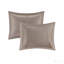 Ensemble d'édredon 7 pièces charmeuse en polyester taupe grand-127671118