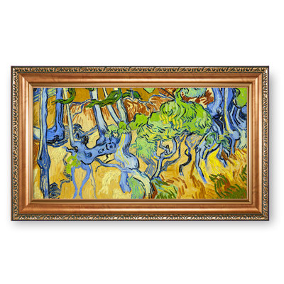 Reproduction d'art classique, racines de l'arbre par Vicent Van Gogh