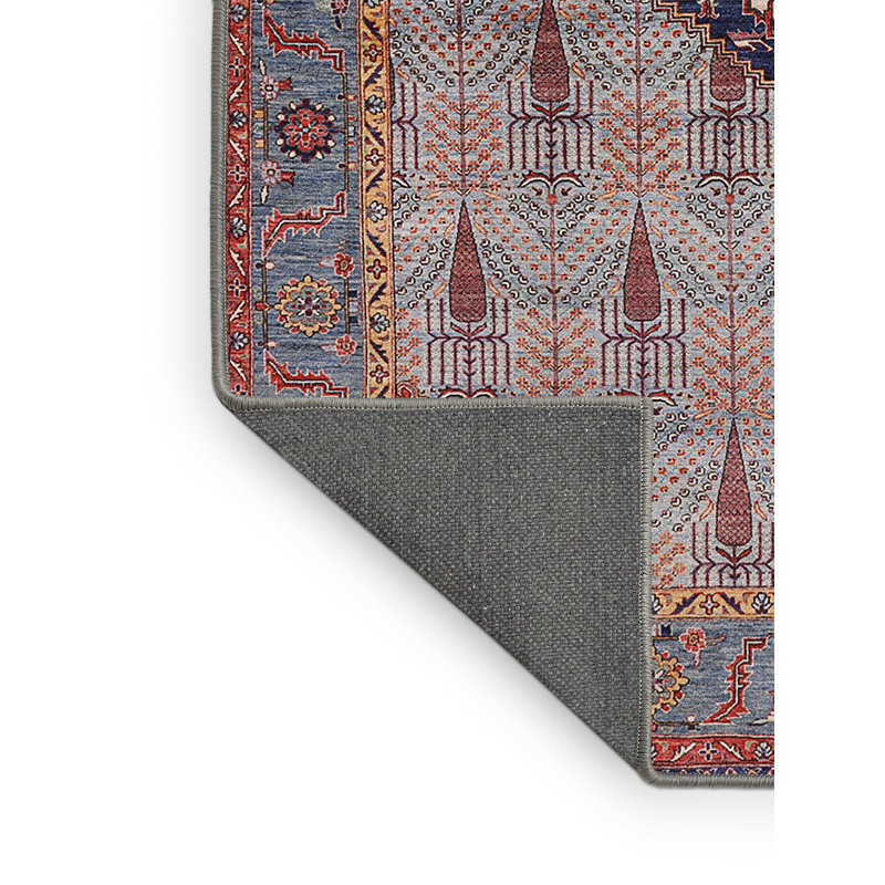 Tapis oriental beige / bleu, Rectangle 2 pi x 3 pi