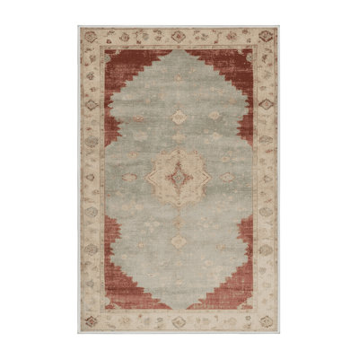 Machine Washable Overdyed Beige Area Rug