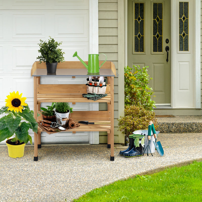  Potting Bench, Brown