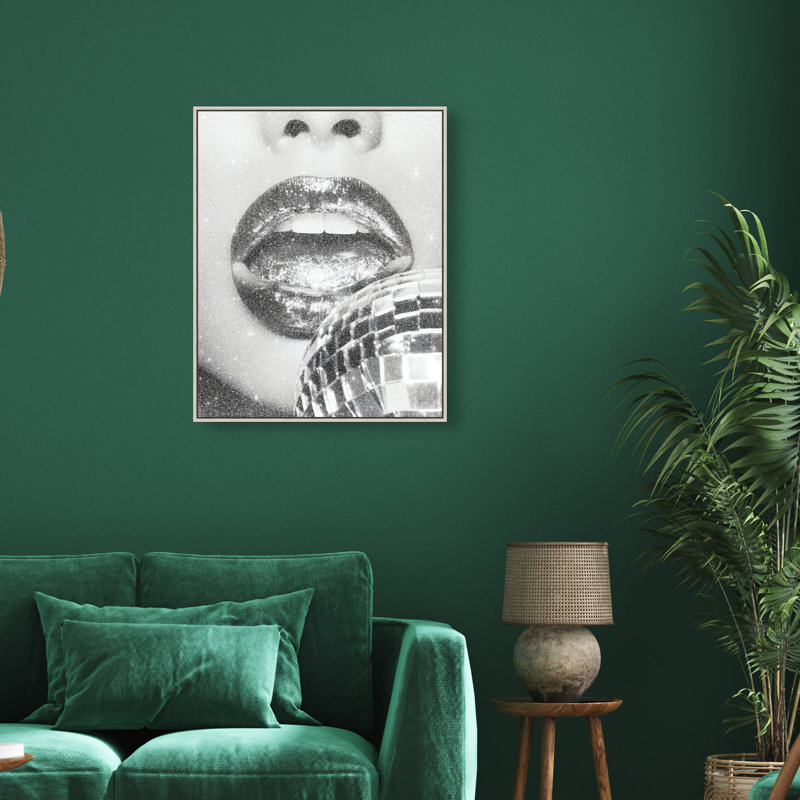 Platinum Gloss Print by Oliver Gal, 31"H x 25"W, Silver Floater Frame