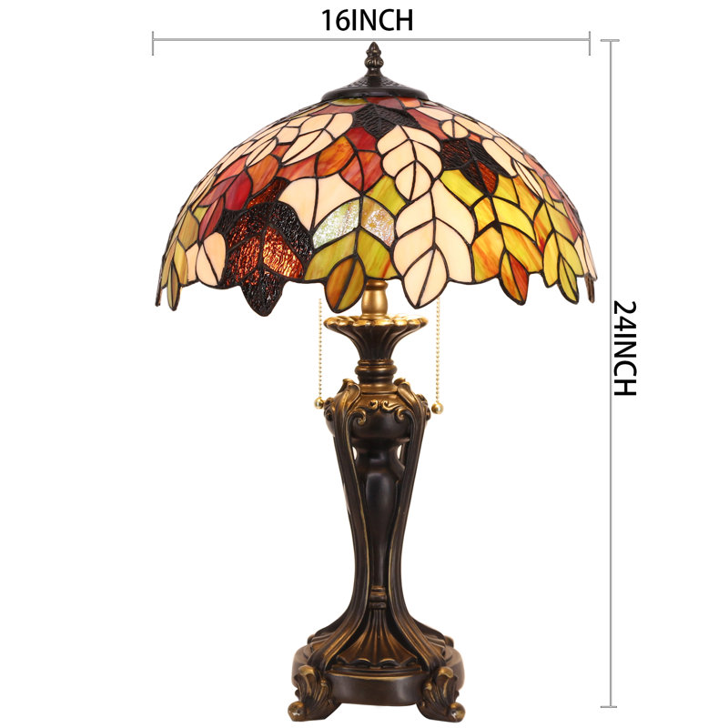 Lampe de table en vitrail Tiffany