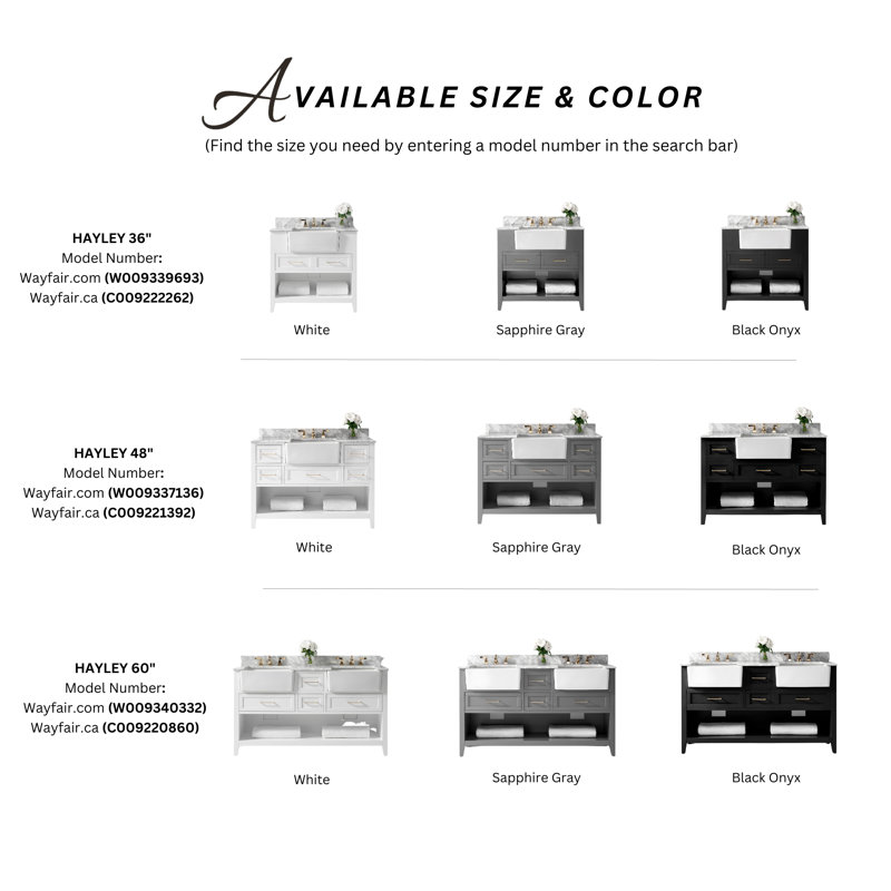 48'' W Single Vanity, White