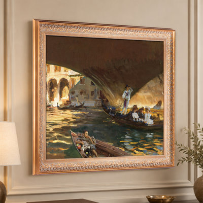 The Rialto Wall Arts, reproduction d'art classique de John Singer Sargent. Estampe numérique sur toile encadrée
