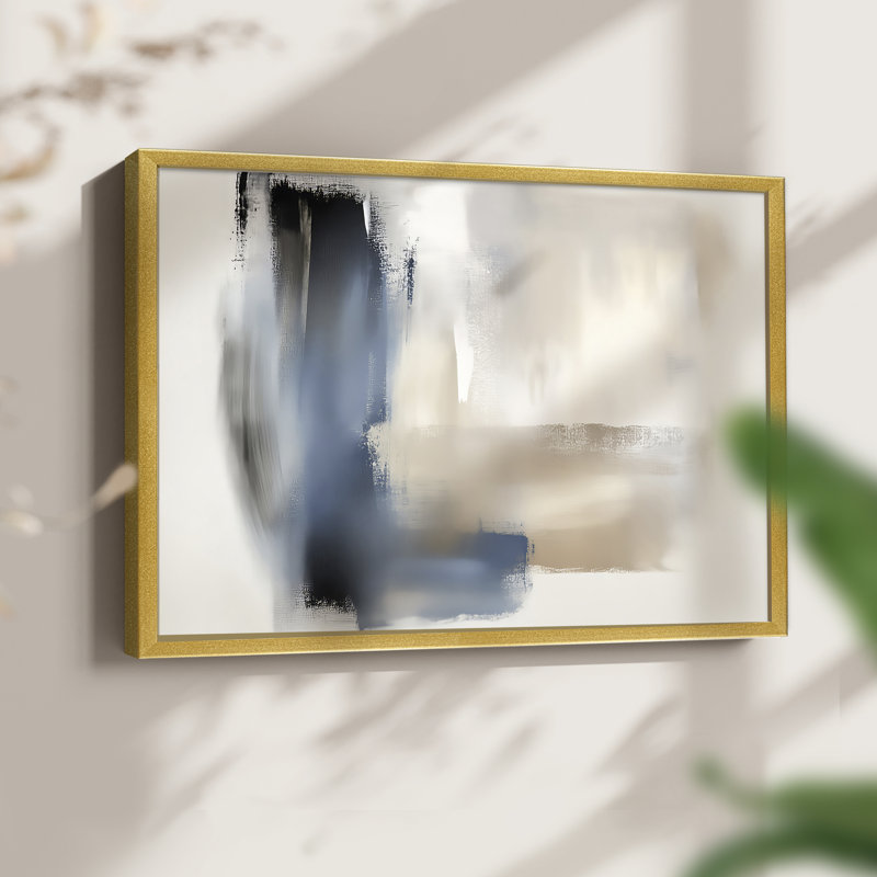 Série abstraite CV CV, reproduction encadrée, H 11 po x l 14 po