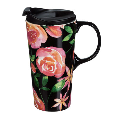 Cypress Home Earthenware Travel Mug