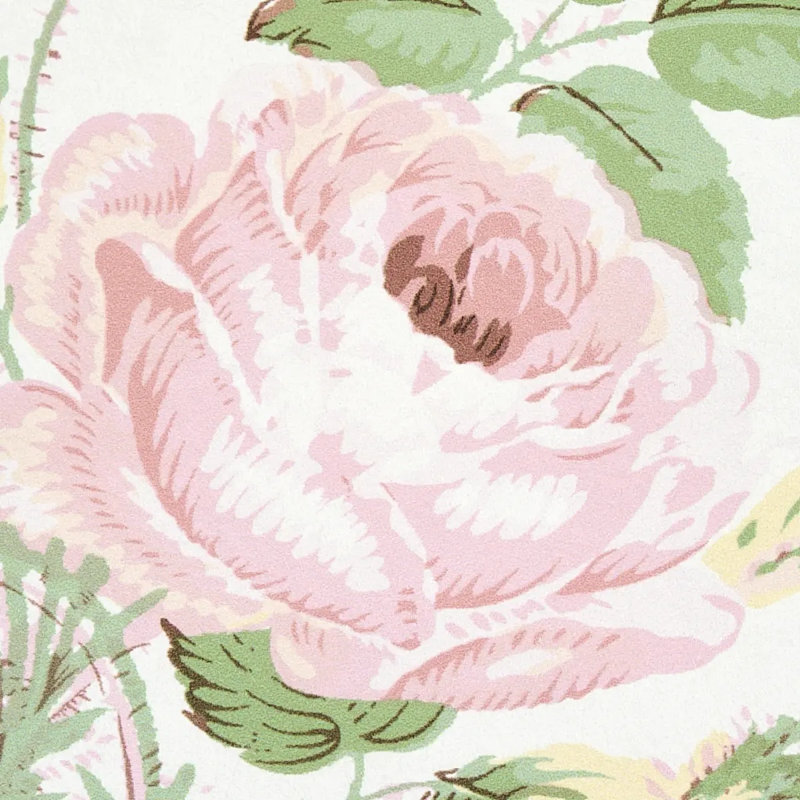 Papier peint rose Loudon, Rougir