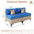 Sorella 50.4'' Wicker Outdoor Loveseat, Outdoor Patio Sofa-932870216