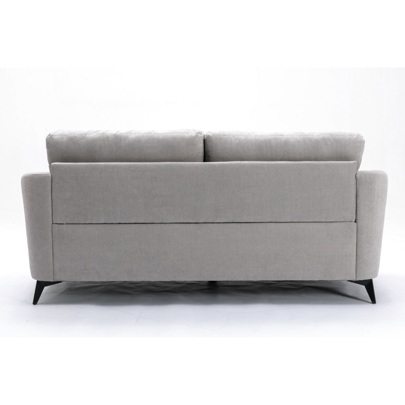 79 po gris, avec coussin et siège à ressorts ensachés