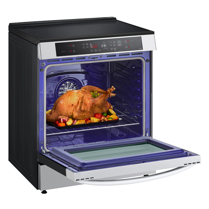 LG Smart Induction Slide-in Range with Convection and Air Fry, Print Proof Stainless Steel, 6.3 cu. ft.