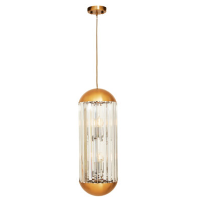 Amaud 6 - Light Bronze Lantern Pendant
