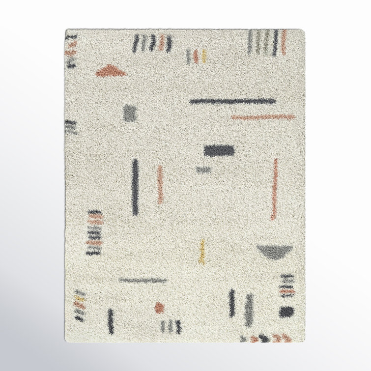 Morin Geometric Shag Area Rug