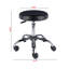 Tabouret pivotant réglable Alderwood au fini noir / chrome brillant, H 22,32 po x l 21,97 po x P 21,97 po
