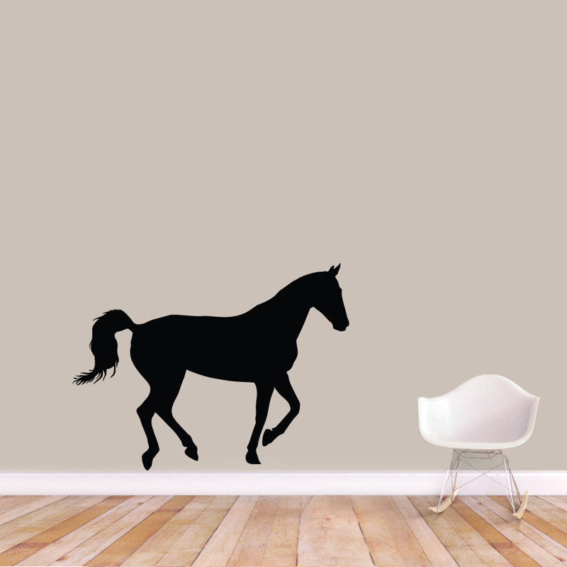 Décalcomanie murale cheval cheval, Noir