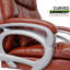 Fauteuil de direction en similicuir avec coussin amovible, siège d'ordinateur ergonomique réglable pour la maison-674234859